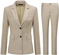 👔 office work suit set for women: one button blazer and pants logo