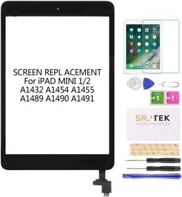 img 4 attached to 📱 High-Quality Touch Screen Digitizer Replacement for iPad Mini 1 2 A1432 A1454 A1455 A1489 A1490 with IC Chip, Home Button, Cameral Holder - Black