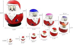 img 1 attached to Creative Colorful Matryoshka Christmas Decoration