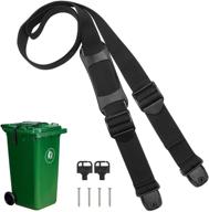 ahier bin strap garbage lock: ultimate 🗑 outdoor trash can security system with strong quick shackle logo