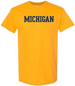 img 4 attached to Футболка Men's Michigan Wolverines Basic Block: одежда и рубашки