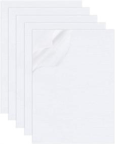 img 4 attached to 12PCS BENECREAT 2.5mm Thick White Adhesive Backed Foam Sheet, 8.3x11.4 Inches, Ideal for Paper Scrapbooking, Costume Party, DIY Dollhouse, and School Craft Projects