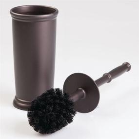 img 2 attached to 🧼 Efficient Bathroom Cleaning: iDesign Kent Plastic Toilet Bowl Brush and Holder - Bronze