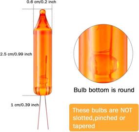 img 3 attached to Набор миниатюрных рождественских огоньков из 60 штук с запасными лампочками - красные, желтые, синие, зеленые, оранжевые - 2.5 вольта - провода со светящейся нитью - украшения для вечеринок