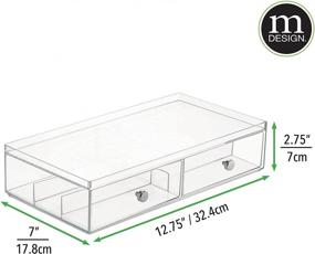 img 1 attached to MDesign Stackable Organizer Sunglasses Eyeglasses