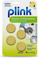 🧼 yellow 4-piece plink-9024 summit brands washer and dishwasher freshener cleaner tabs – effective cleaning solution, 4-count set logo