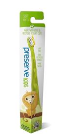img 1 attached to 🌿 Экологически чистые детские зубные щетки: Preserve Recycled (Сделано в США), мягкие щетинки, 6 штук в разных цветах