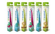 🌿 environmentally friendly kids toothbrushes: preserve recycled (made in the usa), soft bristles, 6 count in assorted colors logo