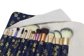 img 3 attached to Pockets Brushes Rolling Cosmetic Organizer