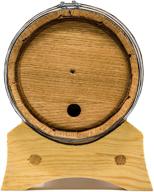 📦 1 liter premium charred american oak aging barrel - no engraving + barrel aged cocktail recipe booklet (12 pages) logo