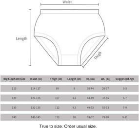 img 3 attached to 🐘 Cute and Comfortable BIG ELEPHANT Kid Cotton Briefs Underwear - 10 Pack for Boys and Girls