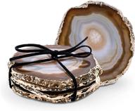 🔮 luma gems agate coasters plated: exquisite and durable drink coasters логотип