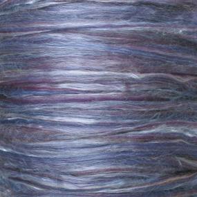 img 2 attached to Effortless Spinning Fiber - Master Spinning Quickly. Pre-Drafted Pencil Roving. Silky Smooth Silk Merino, Orchid