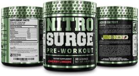 img 1 attached to 💪 Усиленный препарат для предтренировочного приема Nitrosurge Powder - 30 порций, вкус вишня лайм