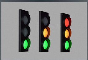 img 1 attached to NIUYAO Retro Industrial Wall Lamp - Remote Control Traffic Light Wall Light - Black Finish - 5W Energy-Saving LED Wall Lamp with Remote Control - Bulb Included - 3 Light - 19'' H (424383)