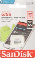 sandisk ultra 100mb microsdhc sdsqunr 032g gn3mn logo