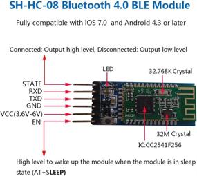 img 1 attached to 📱 DSD TECH SH-HC-08 Bluetooth 4.0 BLE Slave Module with UART Transceiver for Arduino, iOS Compatible