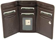 visconti heritage leather womens trifold women's handbags & wallets and wallets logo