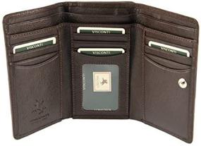 img 4 attached to Visconti Heritage Leather Womens Trifold Women's Handbags & Wallets and Wallets