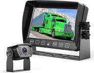 📷 advanced 7 inch touchscreen dvr backup camera system for car, truck, rv, and more - waterproof, with rear view reverse camera logo