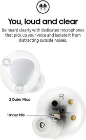 img 1 attached to Upgrade Your Audio Experience with Samsung Galaxy Buds+ Plus: True Wireless Earbuds with Improved Battery and Call Quality in White, including Wireless Charging Case and Velvet Pouch.