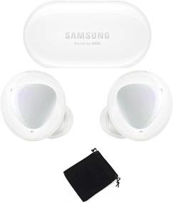 img 4 attached to Upgrade Your Audio Experience with Samsung Galaxy Buds+ Plus: True Wireless Earbuds with Improved Battery and Call Quality in White, including Wireless Charging Case and Velvet Pouch.