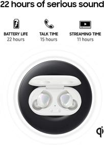 img 3 attached to Upgrade Your Audio Experience with Samsung Galaxy Buds+ Plus: True Wireless Earbuds with Improved Battery and Call Quality in White, including Wireless Charging Case and Velvet Pouch.