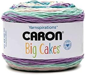 img 3 attached to 🎨 Пряжа Caron Big Cakes Self Striping 603 ярдов/10,5 унций (Смородиновый): Яркая пряжа цвета смородины для творческих проектов.