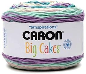 img 2 attached to 🎨 Пряжа Caron Big Cakes Self Striping 603 ярдов/10,5 унций (Смородиновый): Яркая пряжа цвета смородины для творческих проектов.