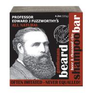 🧔 optimized search: prof. fuzzworthy's gentlemans rhassoul clay & beer beard shampoo bar - enhanced conditioning | 100% natural all beard types 4.2 oz logo