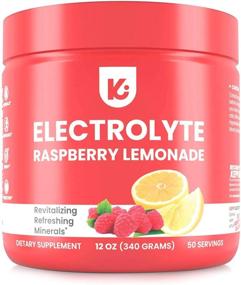 img 4 attached to 🍇 KEPPI Keto Electrolytes Powder - 50 Servings No Sugar or Carbs - Advanced Raspberry Lemonade Electrolyte Supplement: Stay Hydrated, Boost Energy Without Sugar!