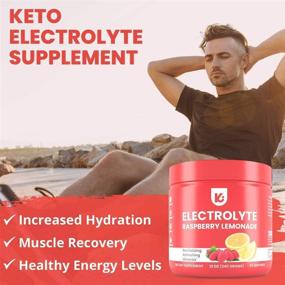 img 1 attached to 🍇 KEPPI Keto Electrolytes Powder - 50 Servings No Sugar or Carbs - Advanced Raspberry Lemonade Electrolyte Supplement: Stay Hydrated, Boost Energy Without Sugar!