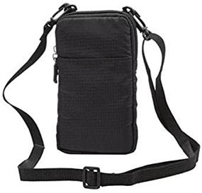 img 4 attached to 📱 Versatile Nylon Sporty Smartphone Holster Belt Clip Waist Bag for iPhone 7 Plus, Samsung Galaxy S7 Edge, Note 5, iPhone 6S (Black)