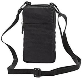 img 1 attached to 📱 Versatile Nylon Sporty Smartphone Holster Belt Clip Waist Bag for iPhone 7 Plus, Samsung Galaxy S7 Edge, Note 5, iPhone 6S (Black)