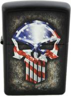 zippo custom american punisher lighter logo