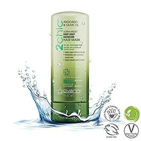 img 3 attached to 🥑 Глубокая увлажняющая маска для волос Giovanni 2chic Ultra Moist Deep, 5 унций. Авокадо и оливковое масло, обогащенная алоэ вера, масло ши, ботанические экстракты и масла, без парабенов, сохраняет цвет (1 упаковка)