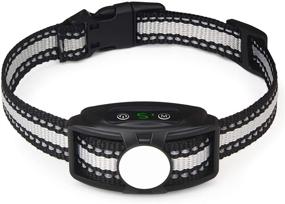 img 4 attached to 🐶 Bark Collar: Rechargeable, Adjustable Sensitivity & Intensity - No Shock, Beep & Vibration for Small, Medium & Large Dogs - Waterproof & Harmless