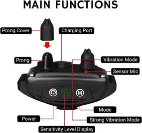 img 3 attached to 🐶 Bark Collar: Rechargeable, Adjustable Sensitivity & Intensity - No Shock, Beep & Vibration for Small, Medium & Large Dogs - Waterproof & Harmless