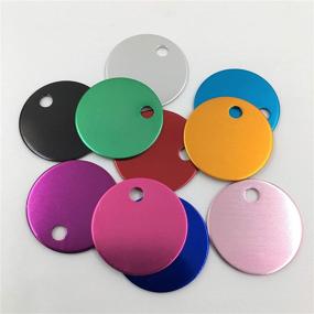 img 1 attached to Colorful Anodized Aluminum Stamping Blanks Beading & Jewelry Making for Metal Stamping Tools
