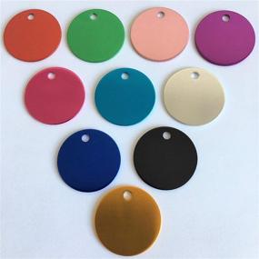 img 2 attached to Colorful Anodized Aluminum Stamping Blanks Beading & Jewelry Making for Metal Stamping Tools