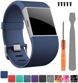 img 4 attached to 💪 Enhance Your Fitbit Surge with CreateGreat Compatible Bands – Perfect Replacement Straps for Fitness Tracker Original Wristband, Available in Small & Large Sizes!