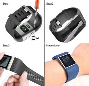 img 1 attached to 💪 Enhance Your Fitbit Surge with CreateGreat Compatible Bands – Perfect Replacement Straps for Fitness Tracker Original Wristband, Available in Small & Large Sizes!