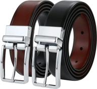 👔 bsllnek genuine leather reversible belt reverse: versatile and stylish accessory for men logo