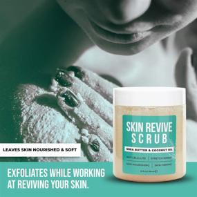 img 3 attached to 💆 Reviving Skin Scrub - Cellulite Remover for Body - Women's Body Exfoliator - Exfoliating Women's Body Scrub - Stretch Mark Removal - Booty Scrub with Anti-Cellulite Oil - Butt Scrub - BODY MAXX