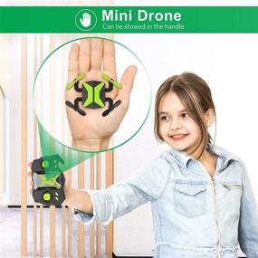 img 3 attached to 🚁 Green Foldable Drone with Camera for Kids Beginners, RC Quadcopter with App FPV Video, Voice Control, Altitude Hold, Headless Mode, Trajectory Flight - Ideal Boys' Gifts, Girls' Toys