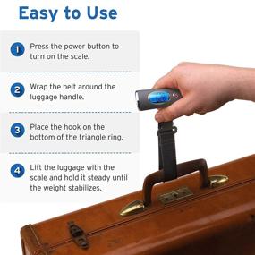 img 1 attached to 🧳 Etekcity Hanging Luggage Scale Grey: Accurate Travel Essential for Easy Baggage Weight Management