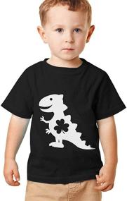 img 4 attached to 🦄 Unicorn Dinosaur Toddler Girls' T-Shirt – Tops, Tees & Blouses in Clothing