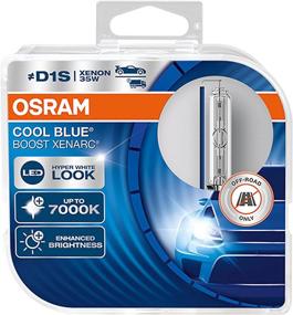 img 4 attached to 🚗 Enhance Your Car's Illumination with OSRAM Xenarc Cool Blue Boost D1S Xenon Car Headlight Bulbs (Twin) 66140CBB-HCB