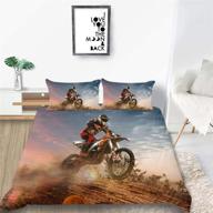 🏍️ ultimate motocross bedding duvet cover for kids' room décor - explore thee home store logo