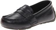 stylish and comfy: polo ralph lauren kids telly loafer black, size 4.5 m us big kid logo
